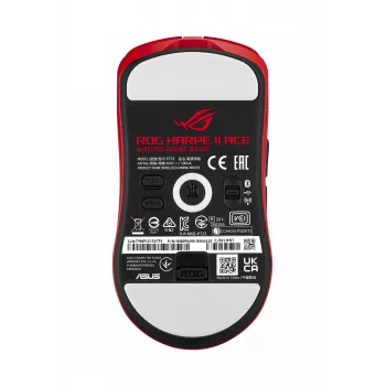 ASUS ROG Harpe II Ace RED pele Spēļu Labroču RF Wireless + Bluetooth + USB Type-A Optisks 42000 DPI