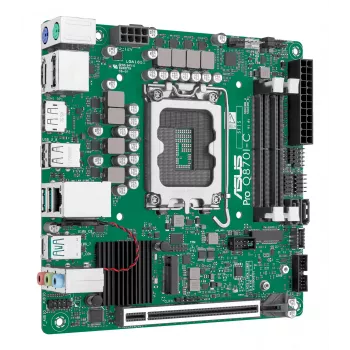 Mini ITX mātesplate ASUS PRO Q870I-C-CSM LGA 1851, Intel Q870, DDR5 SO‑DIMM, 2 sloti, līdz 128 GB