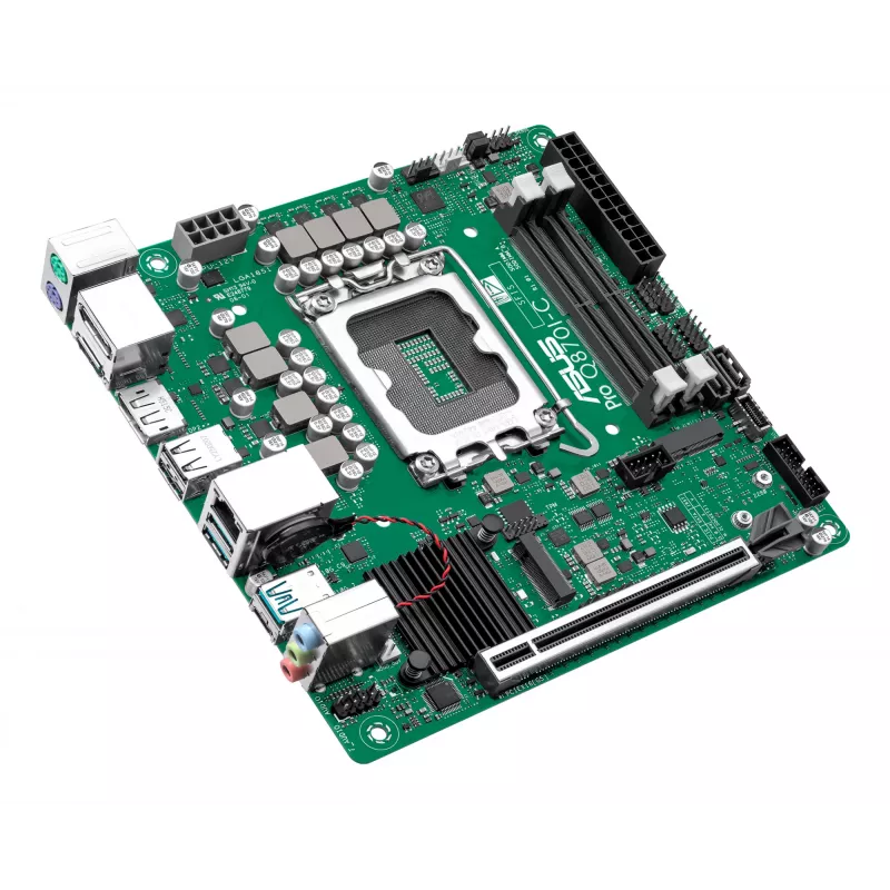 Mini ITX mātesplate ASUS PRO Q870I-C-CSM LGA 1851, Intel Q870, DDR5 SO‑DIMM, 2 sloti, līdz 128 GB