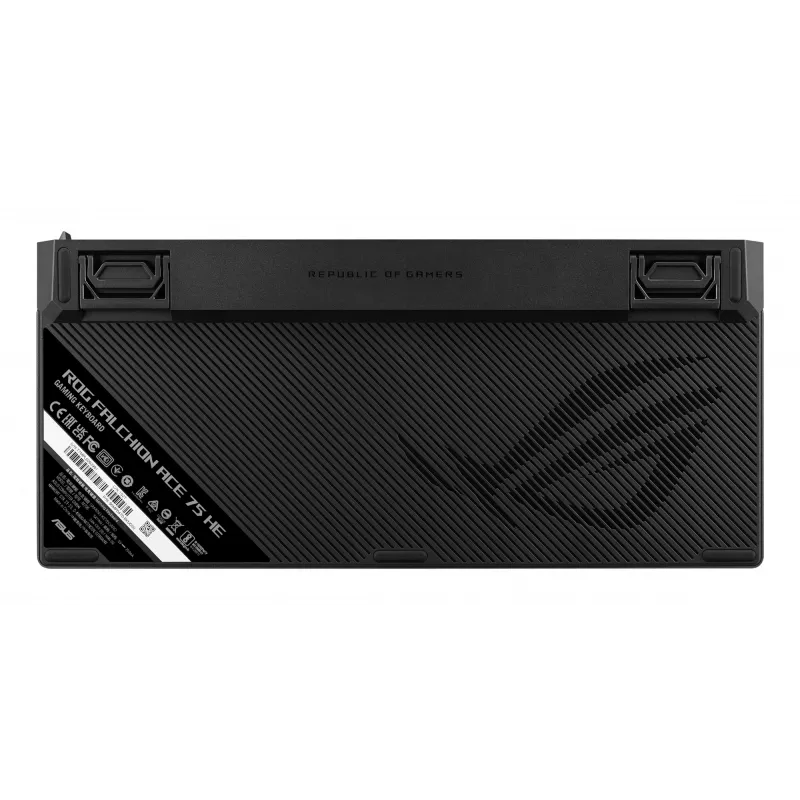Mehāniskā spēļu tastatūra ASUS ROG Falchion Ace 75% — USB, magnētiski mehāniskie slēdži, RGB, melna
