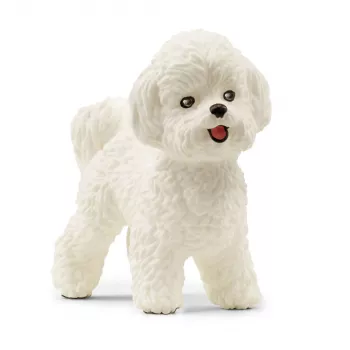 schleich Bichon Frise, 3 gadi, Suņi, Lauksaimniecības dzīvnieki / fermas rotaļlietas, Balts, Plastmasa