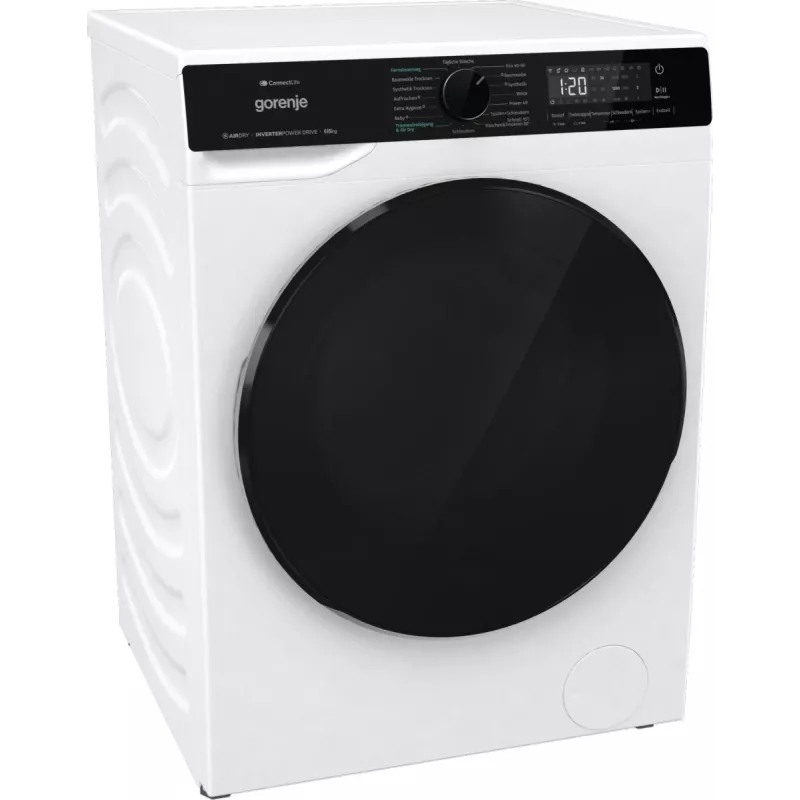 Gorenje WD2PA854ADW/DE veļas žāvētājs ar žāvēšanu brīvstāvošs ar priekšējo ielādi balts