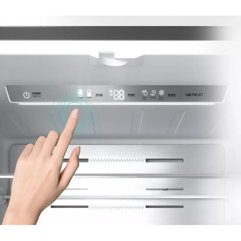 Hisense RF632N4WFE blakus novietojams ledusskapis-sal dētava Brīvstāvošs 485 L Melns