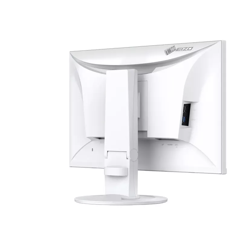 Datora monitors EIZO FlexScan EV2400R-WT — 23,8 collas (60,5 cm) Full HD IPS, 1920×1080, 5 ms, USB centrmezgls, skaļruņi, augstuma regulēšana, VESA, balts