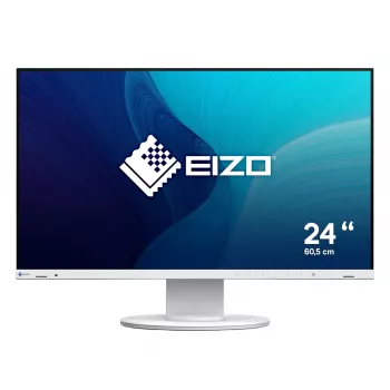 Datora monitors EIZO FlexScan EV2400R-WT — 23,8 collas (60,5 cm) Full HD IPS, 1920×1080, 5 ms, USB centrmezgls, skaļruņi, augstuma regulēšana, VESA, balts