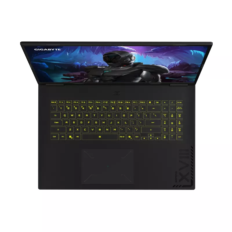 GIGABYTE GAMING A18 3VHK3DEC64SH portatīvais dators AMD Ryzen™ 7 260 45,7 cm (18 collas) WQXGA 32 GB DDR5-SDRAM 1 TB SSD NVIDIA GeForce RTX 5060 Wi-Fi 6E (802.11ax) Windows 11 Home Melns
