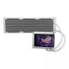 Viss-vienā šķidruma dzesētājs ASUS ROG RYUO IV 360 ARGB WHT — 360 mm radiators, 120 mm ventilatori, balts