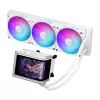 Viss-vienā šķidruma dzesētājs ASUS ROG RYUO IV 360 ARGB WHT — 360 mm radiators, 120 mm ventilatori, balts