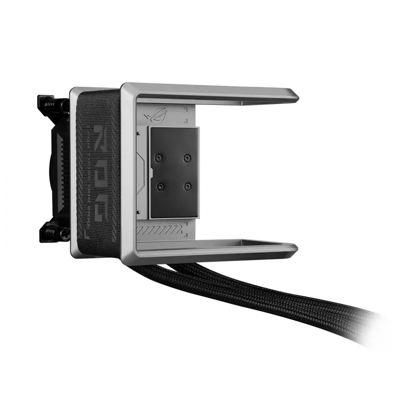 Universāls šķidruma dzesētājs ASUS ROG RYUO IV 360 ARGB — 360 mm radiators, 120 mm ventilatori, melns
