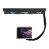 Universāls šķidruma dzesētājs ASUS ROG RYUO IV 360 ARGB — 360 mm radiators, 120 mm ventilatori, melns