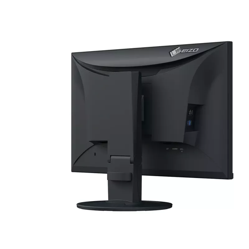 Datora monitors EIZO FlexScan EV2400R-BK 23,8 collas (60,5 cm) Full HD 1920x1080 IPS LCD, 5 ms, USB centrmezgls, skaļruņi, VESA, augstuma regulēšana, melns