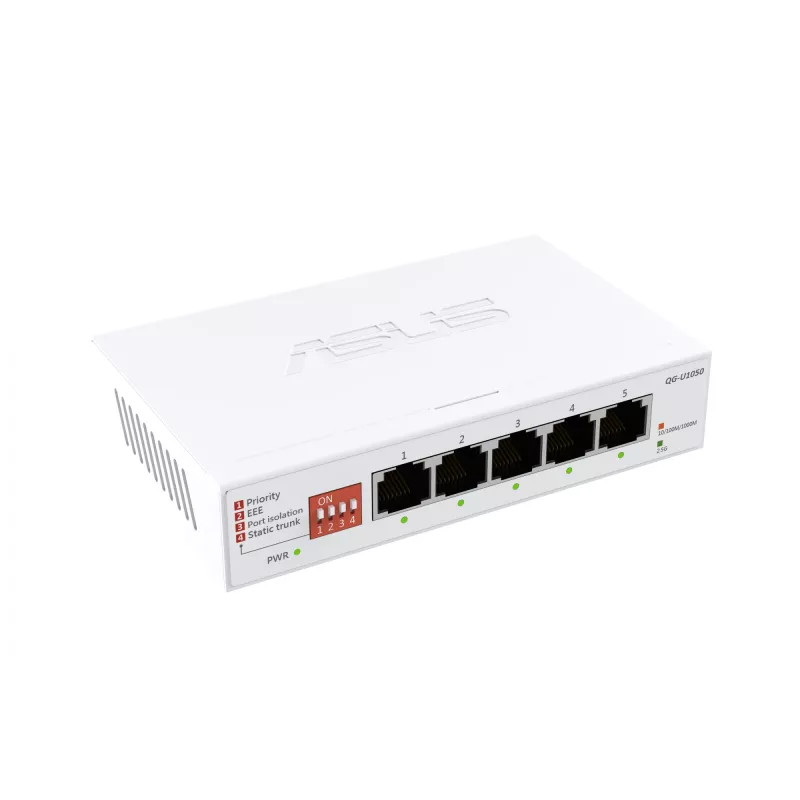 ASUS QG-U1050 Nepārvaldāms 2,5G Ethernet (100/1000/2500) Balta