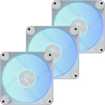APNX FP1-R 120 mm korpusa ventilators 3-gab. komplekts ar reverso gaisa plūsmu, balts