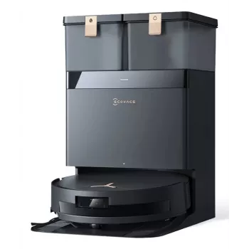 Robots putekļsūcējs Ecovacs Deebot T50 MAX PRO OMNI Gen2 — 3000Pa sūkšanas jauda, 180 min darbības laiks, melns