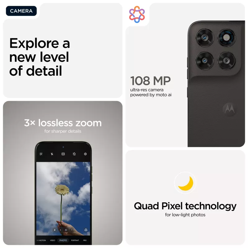 Motorola moto g77 17,3 cm (6,8 collas) Hybrid Dual SIM Android 16.0 5G USB Type-C 8 GB 256 GB 5200 mAh melns