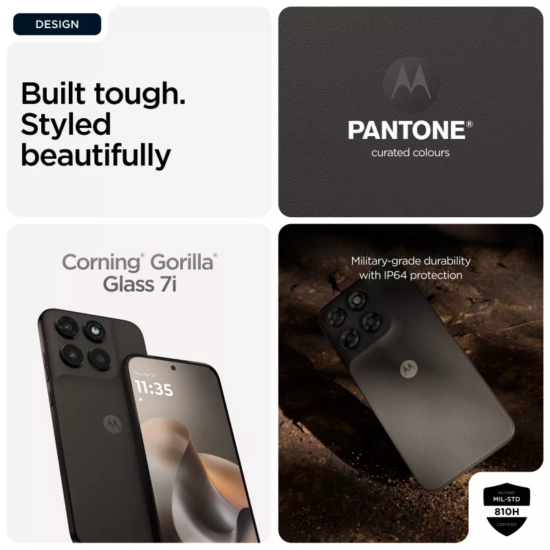 Motorola moto g77 17,3 cm (6,8 collas) Hybrid Dual SIM Android 16.0 5G USB Type-C 8 GB 256 GB 5200 mAh melns