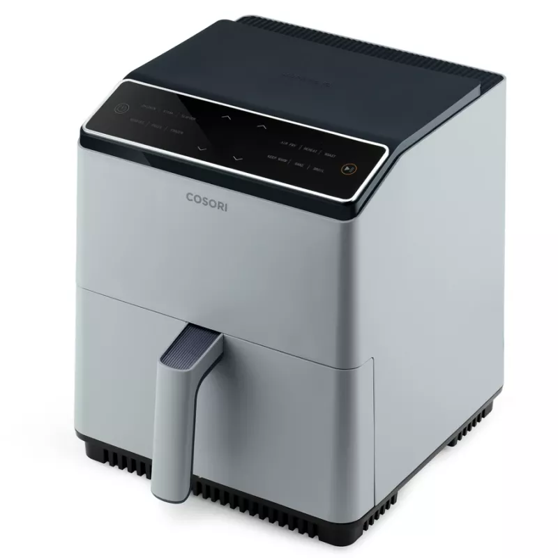 Cosori Dual Blaze viena 6,4 l brīvstāvoša 1750 W karstā gaisa fritieris gaiši pelēks