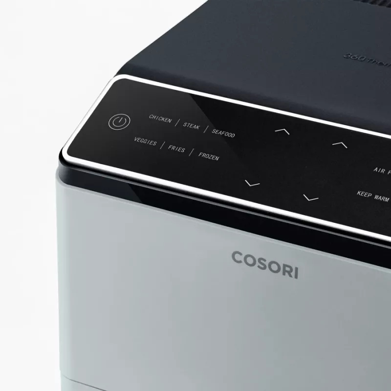 Cosori Dual Blaze viena 6,4 l brīvstāvoša 1750 W karstā gaisa fritieris gaiši pelēks