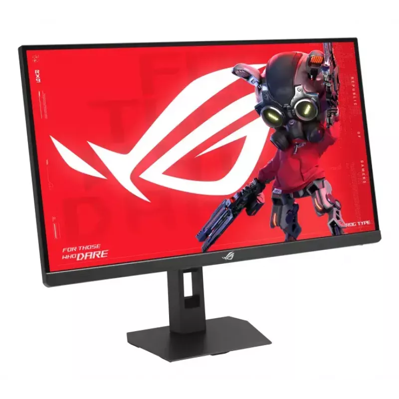 27 collu ASUS ROG Strix XG27JCG spēļu monitors — 5K Ultra HD 5120×2880, Fast IPS, 0,3 ms, 350 cd/m², USB 3.2 Gen1, VESA, augstuma regulēšana, melns