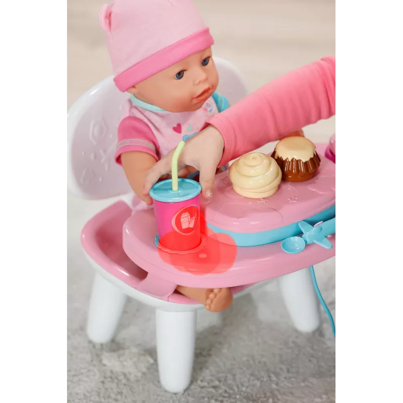 BABY born Pusdienu galds, Leļļu galds, 3 gadi, Nepieciešamas baterijas, Skaņas efekti, Gaismas efekti