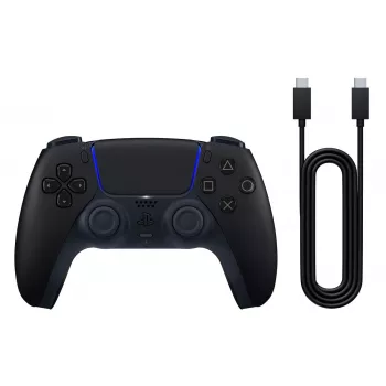 Gamepad Sony DualSense Melns — Bluetooth/USB, PS5 & PC, USB-C, Built-in Li‑Ion baterija