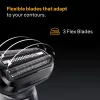 Plēkšņu skuveklis BRAUN Series 5 52-B1650S — 3 asmeņi, litija jonu akumulators, mitrai un sausai skūšanai, trimeris, zils