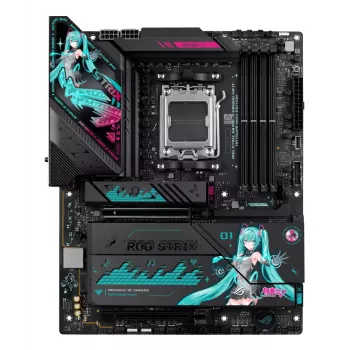 Mātesplate ASUS ROG STRIX X870E-H GAMING MIKU WIFI7 ATX AM5 ligzdām, DDR5 atbalsts