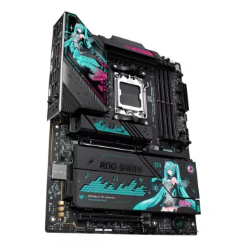 Mātesplate ASUS ROG STRIX X870E-H GAMING MIKU WIFI7 ATX AM5 ligzdām, DDR5 atbalsts