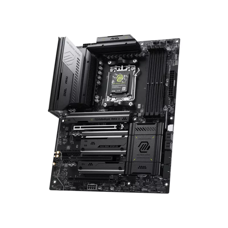 Mātesplate MSI MAG B850 TOMAHAWK MAX WIFI II — AMD B850, Socket AM5, ATX, DDR5, Wi‑Fi 7, 5GbE