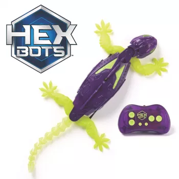 HEX BOTS Glow-in-the-Dark Gecko, uzlādējams tālvadības robots bērnu rotaļlietas, kāpj pa sienām joku rotaļlietām un spēlēm, RC robots zēniem un meitenēm no 4 gadu vecuma