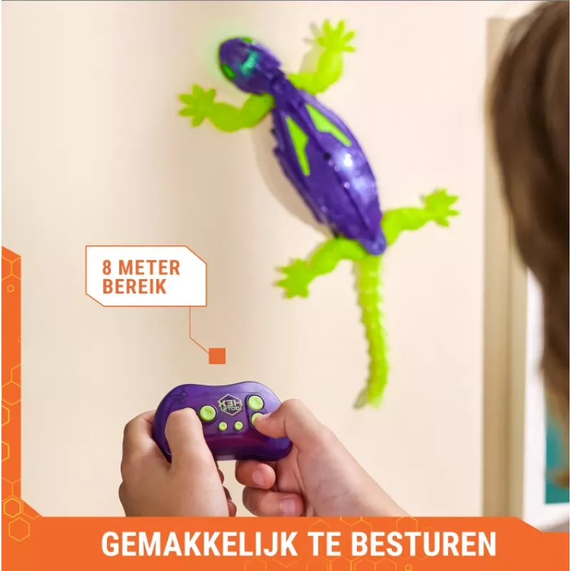 HEX BOTS Glow-in-the-Dark Gecko, uzlādējams tālvadības robots bērnu rotaļlietas, kāpj pa sienām joku rotaļlietām un spēlēm, RC robots zēniem un meitenēm no 4 gadu vecuma