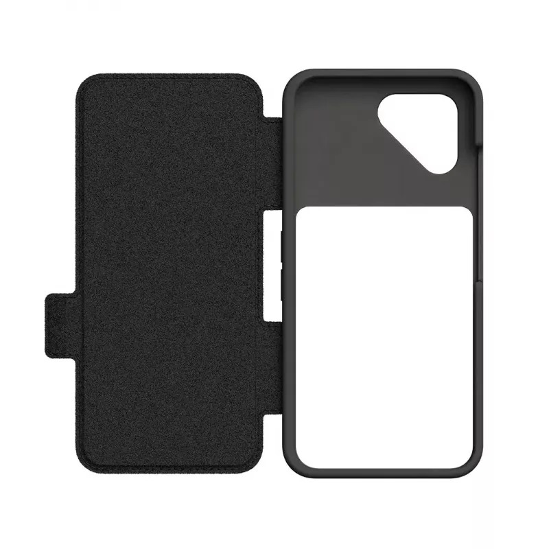Atvāžamais vāciņš Fairphone F6FLIP-1ZW-WW1 priekš Fairphone 6, atvāžamais vāciņš 16 cm (6,31 collu) ekrānam, plastmasa, melns