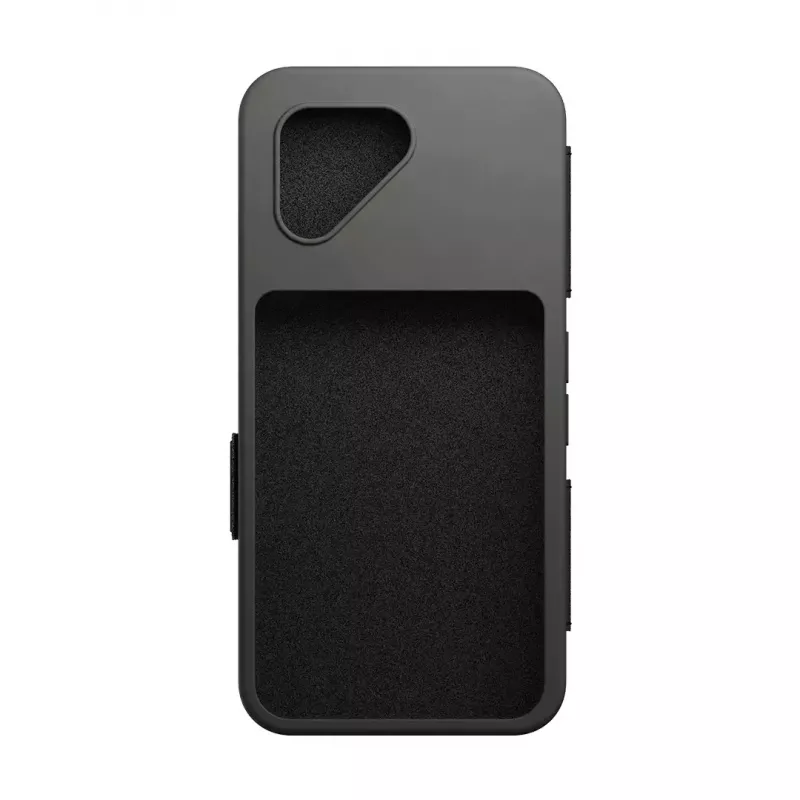 Atvāžamais vāciņš Fairphone F6FLIP-1ZW-WW1 priekš Fairphone 6, atvāžamais vāciņš 16 cm (6,31 collu) ekrānam, plastmasa, melns