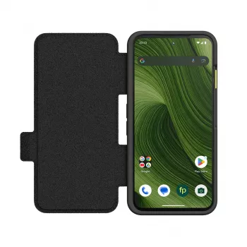 Atvāžamais vāciņš Fairphone F6FLIP-1ZW-WW1 priekš Fairphone 6, atvāžamais vāciņš 16 cm (6,31 collu) ekrānam, plastmasa, melns