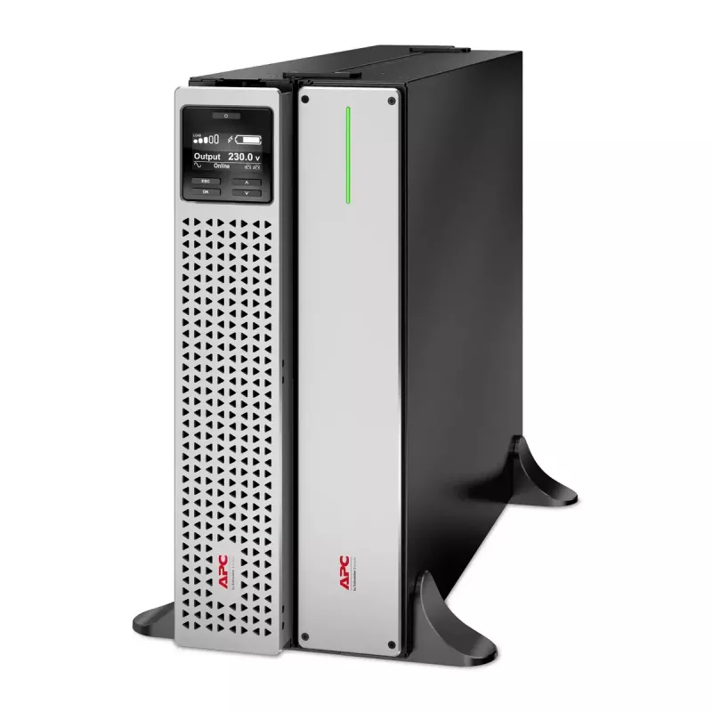 APC Smart-UPS On-Line, 3kVA, litija jonu, Rackmount 4U, 230V, 6x C13+2x C19 IEC ligzdas, SmartSlot, pagarināts ilgs darbības laiks, sliežu komplekts iekļauts