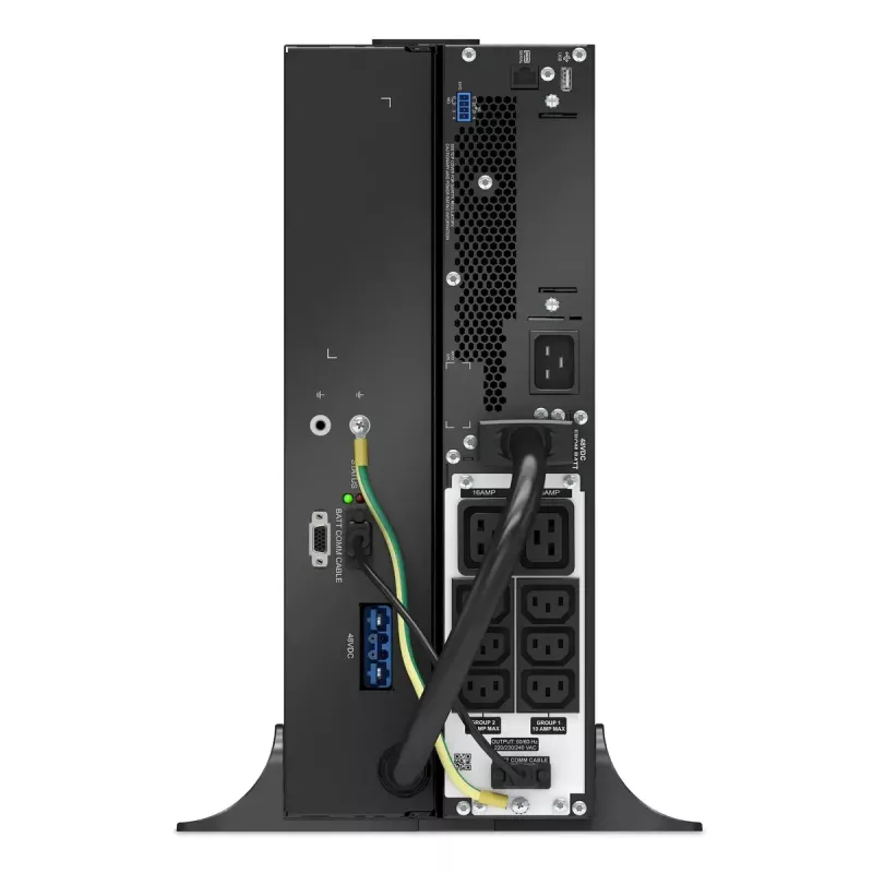 APC Smart-UPS On-Line, 3kVA, litija jonu, Rackmount 4U, 230V, 6x C13+2x C19 IEC ligzdas, SmartSlot, pagarināts ilgs darbības laiks, sliežu komplekts iekļauts