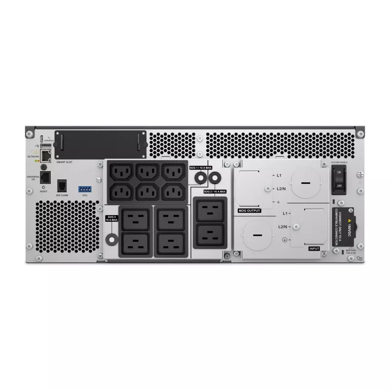 Nepārtrauktās barošanas avots APC SRTL8KRM4UI Dubultkonversijas tiešsaistes 8 kVA 8000 W 12 maiņstrāvas kontaktligzdas Rack/Tornis 4U