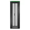 Brīvi stāvošs serveru plaukts APC Easy Rack 48U (melns) ar jumtu, riteņiem, kājām, 4 kronšteiniem, sānu paneļiem — 2258H x 800W x 1200D mm