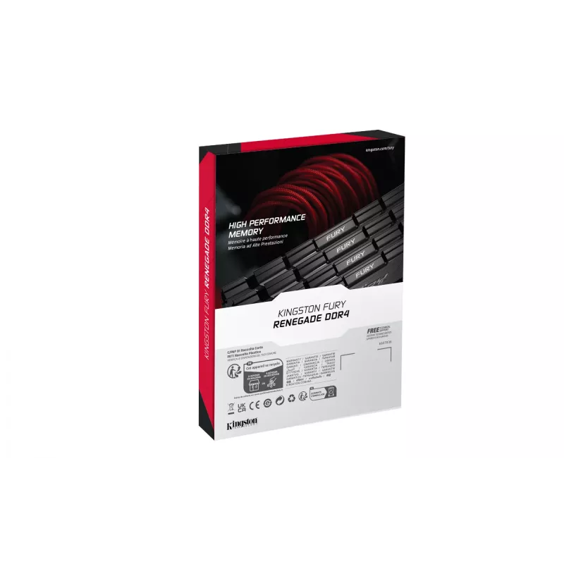 Kingston Technology FURY 8GB 3600MT/s DDR4 CL16 DIMM Renegade Melns