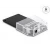 DeLOCK SuperSpeed USB dokstacija 2,5 collu SATA HDD SSD melna