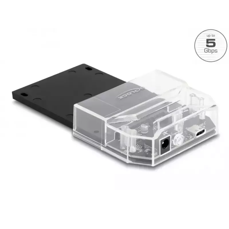 DeLOCK SuperSpeed USB dokstacija 2,5 collu SATA HDD SSD melna