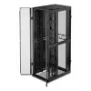 APC NetShelter SX, Serveru statņu korpuss, 2. paaudze, 52U, 2436A x 800P x 1200D mm, ar sāniem, melns