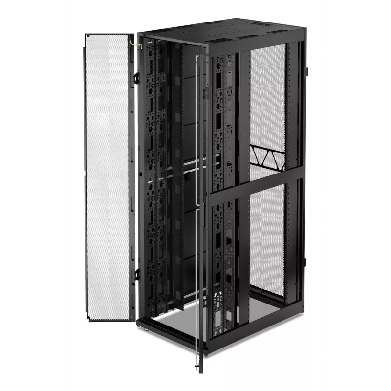 APC NetShelter SX, Serveru statņu korpuss, 2. paaudze, 52U, 2436A x 800P x 1200D mm, ar sāniem, melns