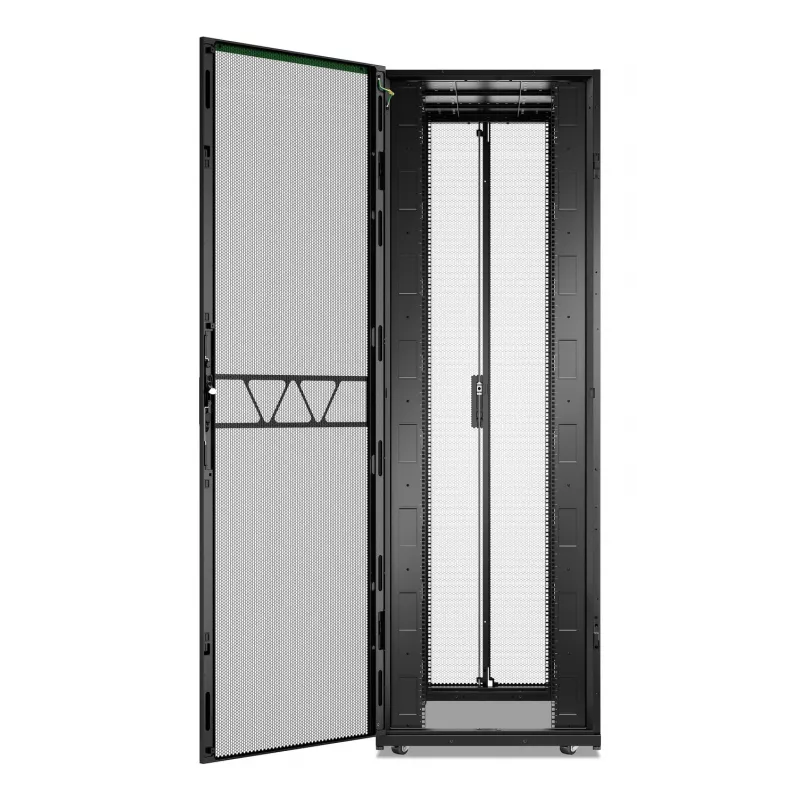 APC NetShelter SX, Serveru statņu korpuss, 2. paaudze, 52U, 2436A x 800P x 1200D mm, ar sāniem, melns