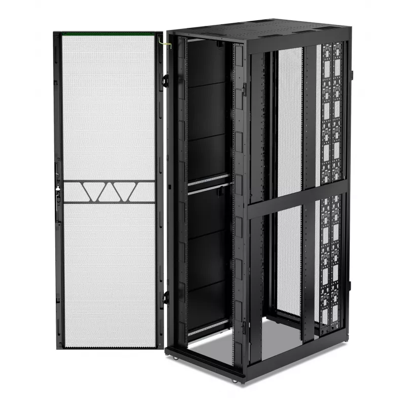 APC NetShelter SX, Serveru statņu korpuss, 2. paaudze, 52U, 2436A x 800P x 1200D mm, ar sāniem, melns