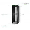 APC NetShelter SX, Serveru statņu korpuss, 2. paaudze, 52U, 2436A x 800P x 1200D mm, ar sāniem, melns