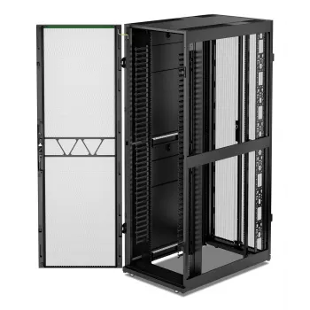 APC NetShelter SX, tīkla skapja korpuss, 48U, 2258A x 750P x 1200D mm, ar sāniem, melns