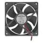 Ventilators DeLOCK 67302 9,2 cm melns lodīšu gultnis