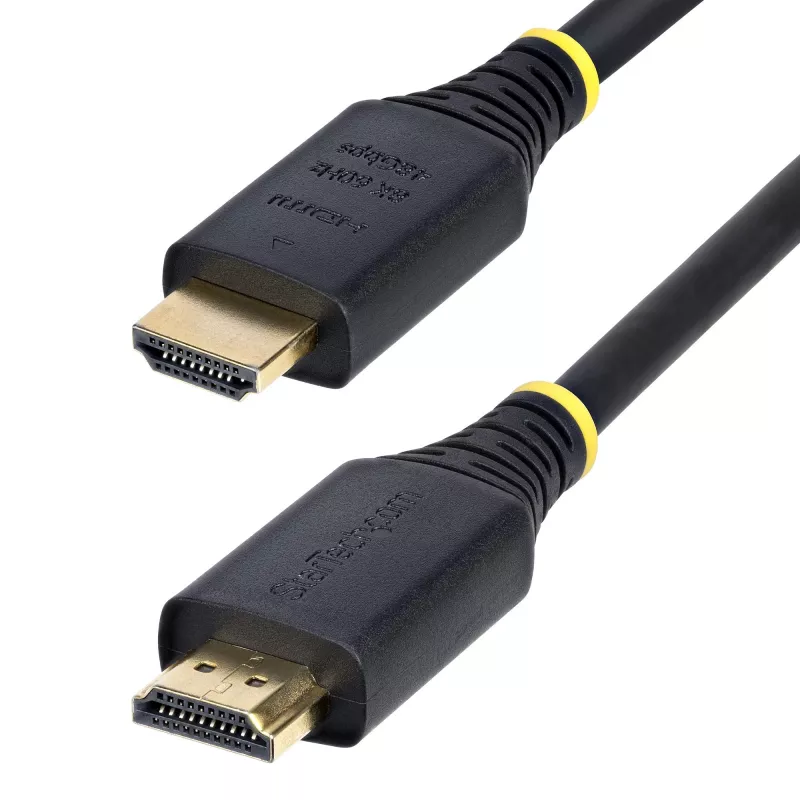 StarTech.com 2 m (6 pēdas) sertificēts īpaši ātrdarbīgs HDMI kabelis, 8K 60 Hz/4K 120 Hz, HDMI 2.1 kabelis ar HDR10+ / eARC, 48 Gbps, 8K HDMI vads monitoram/TV/displejam, elastīgs TPE apvalks