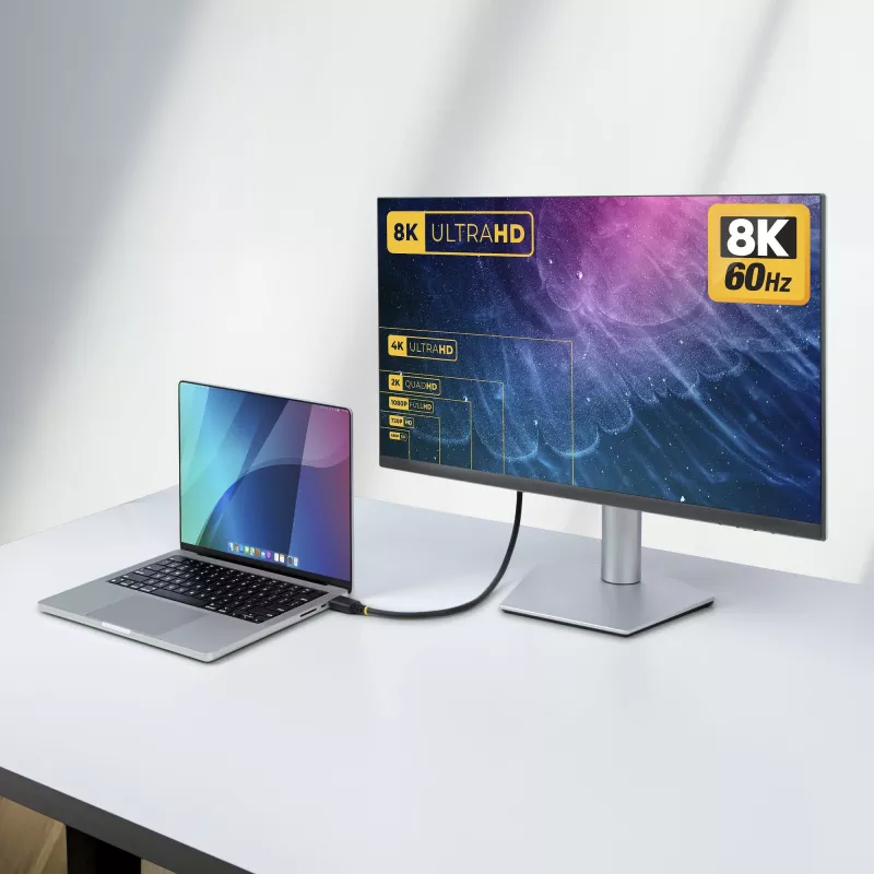 StarTech.com 2 m (6 pēdas) sertificēts īpaši ātrdarbīgs HDMI kabelis, 8K 60 Hz/4K 120 Hz, HDMI 2.1 kabelis ar HDR10+ / eARC, 48 Gbps, 8K HDMI vads monitoram/TV/displejam, elastīgs TPE apvalks